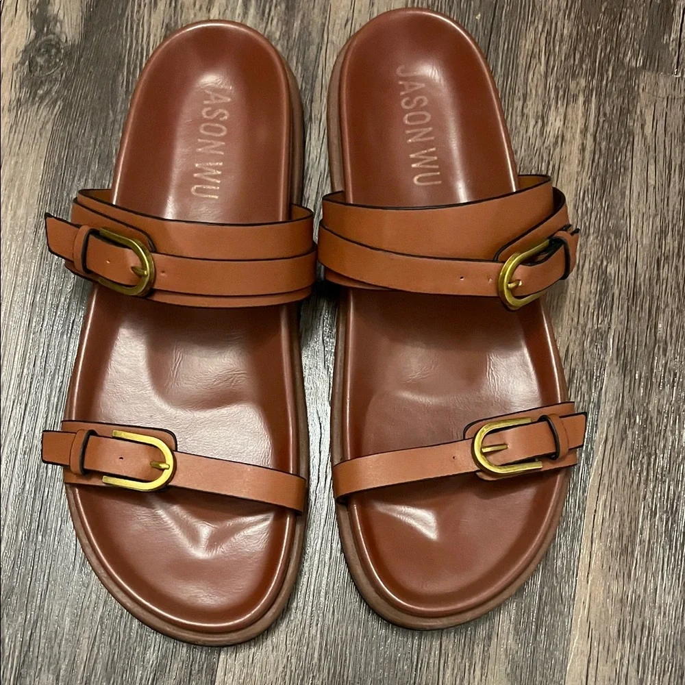 Jason Wu Brown Leather women’s sandals - Picture 1 of 7